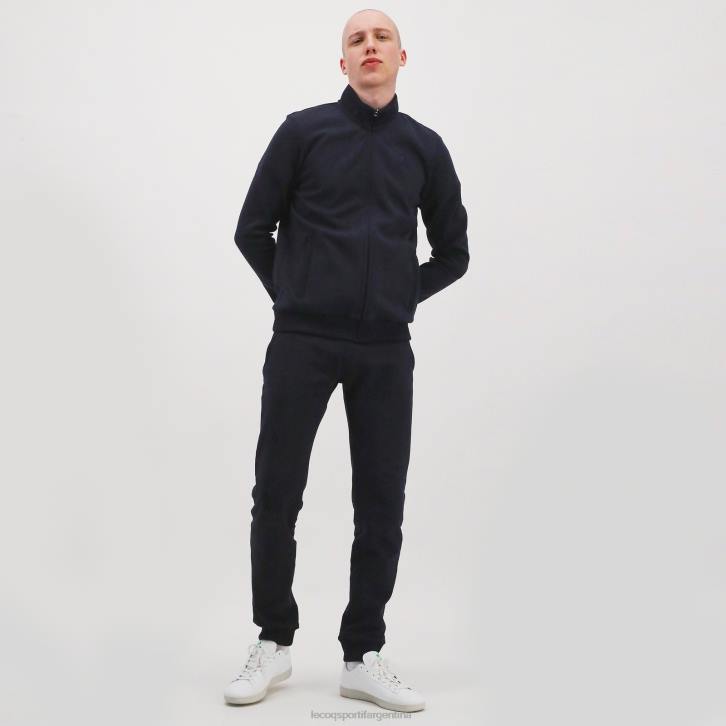 hombres Le Coq Sportif sudadera con cremallera azul ropa RF4V77