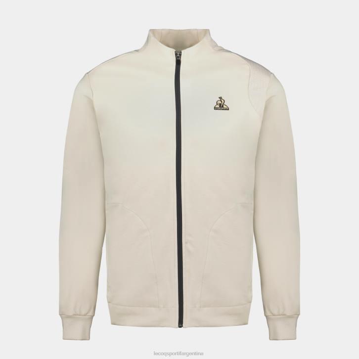 hombres Le Coq Sportif sudadera con cremallera marrón ropa RF4V8