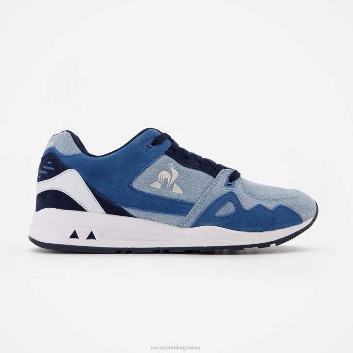 hombres Le Coq Sportif zapato lcs r1000 azul denim zapatos RF4V532