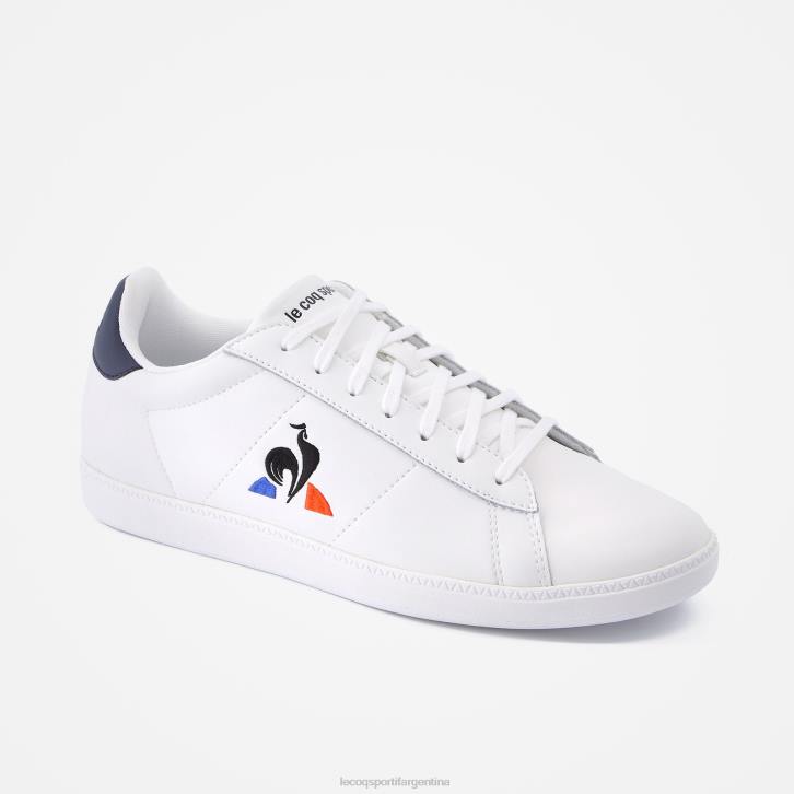 hombres Le Coq Sportif zapato de corte blanco zapatos RF4V588