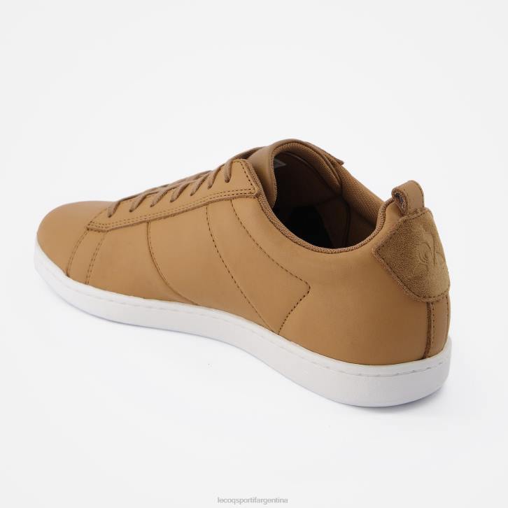 hombres Le Coq Sportif zapato de corteclásico artesanal marrón zapatos RF4V563