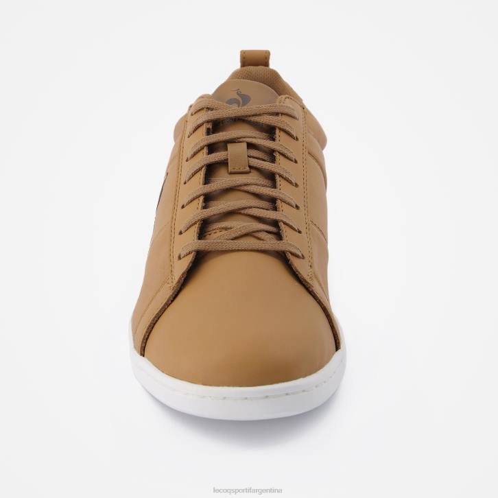 hombres Le Coq Sportif zapato de corteclásico artesanal marrón zapatos RF4V563