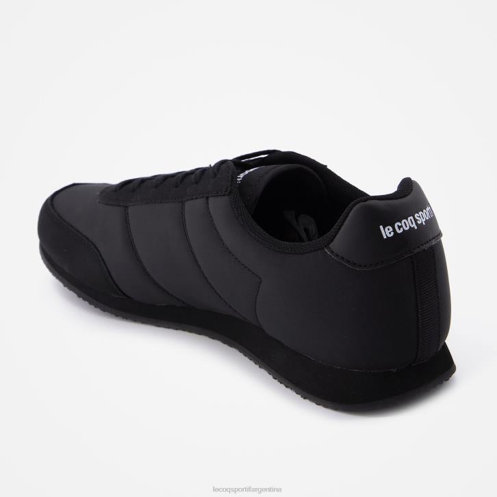 hombres Le Coq Sportif zapato racerone tricolore negro zapatos RF4V523