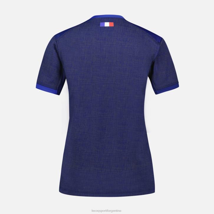 mujer Le Coq Sportif réplica camiseta xv de france - copa del mundo de rugby 2023 azul ropa RF4V349