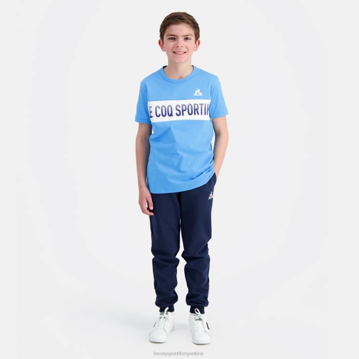 niños Le Coq Sportif camiseta azul ropa RF4V379