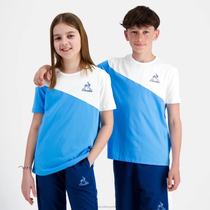 niños Le Coq Sportif camiseta azul ropa RF4V381