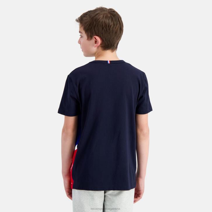 niños Le Coq Sportif camiseta azul ropa RF4V385