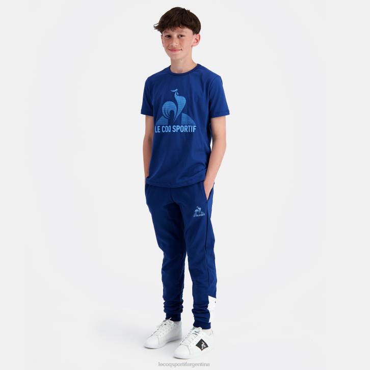 niños Le Coq Sportif camiseta azul ropa RF4V386