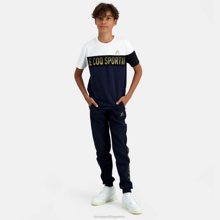 niños Le Coq Sportif camiseta azul ropa RF4V639