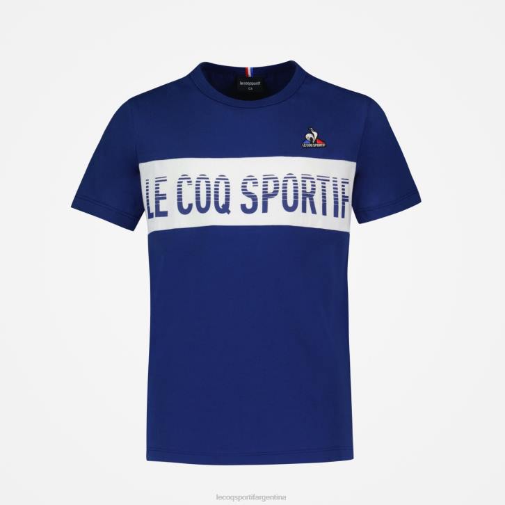 niños Le Coq Sportif camiseta azul ropa RF4V644