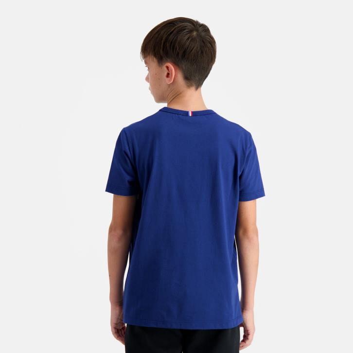 niños Le Coq Sportif camiseta azul ropa RF4V644