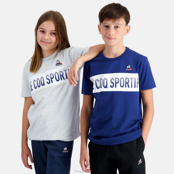 niños Le Coq Sportif camiseta azul ropa RF4V644