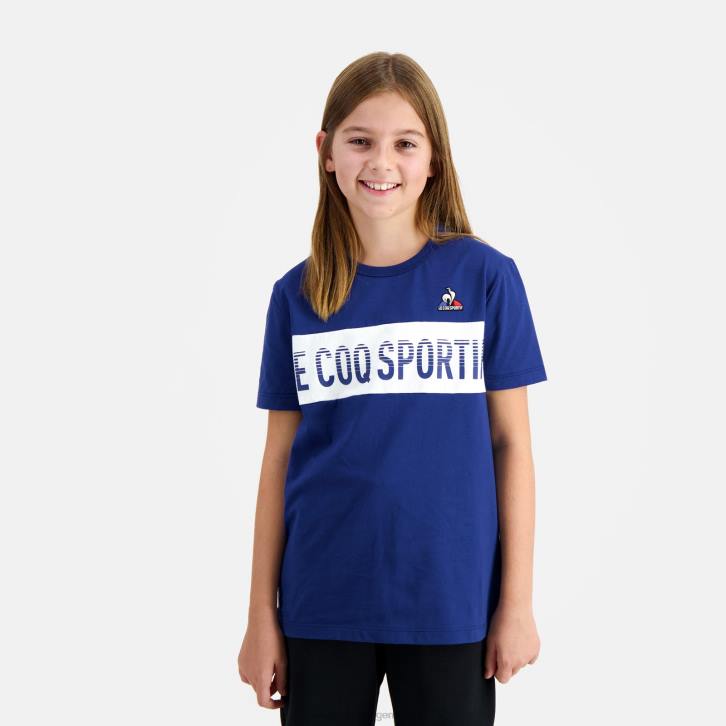 niños Le Coq Sportif camiseta azul ropa RF4V644