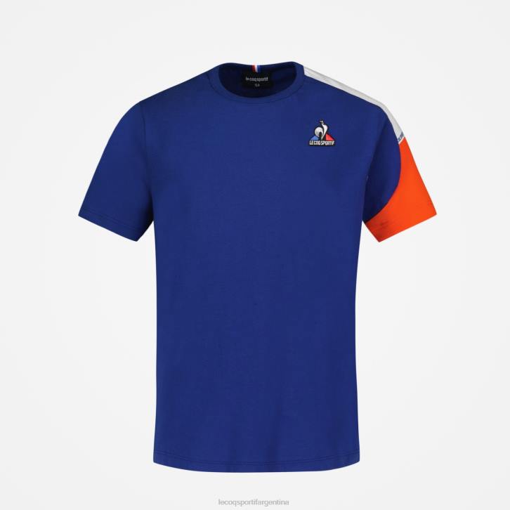 niños Le Coq Sportif camiseta azul ropa RF4V651