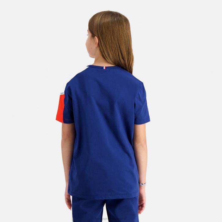 niños Le Coq Sportif camiseta azul ropa RF4V651