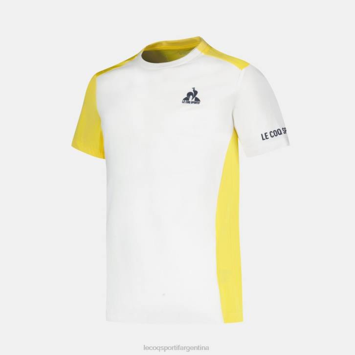 niños Le Coq Sportif camiseta blanca ropa RF4V380