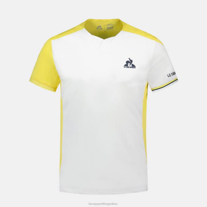 niños Le Coq Sportif camiseta blanca ropa RF4V380