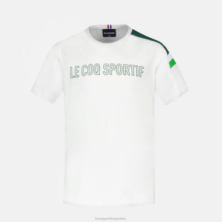 niños Le Coq Sportif camiseta blanca ropa RF4V382