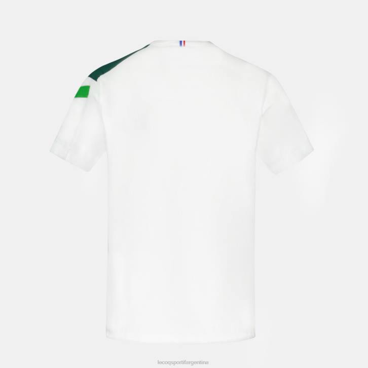 niños Le Coq Sportif camiseta blanca ropa RF4V382