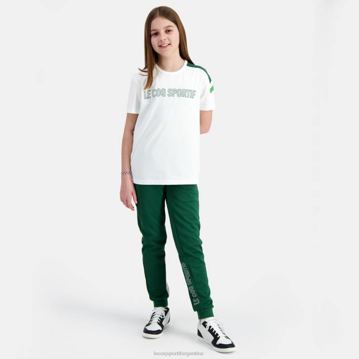 niños Le Coq Sportif camiseta blanca ropa RF4V382