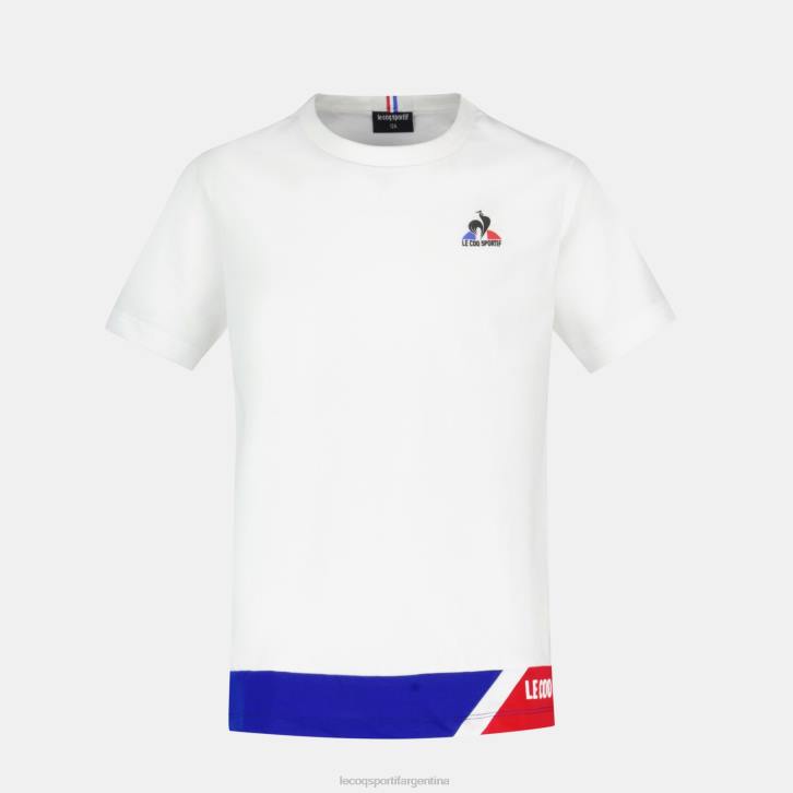 niños Le Coq Sportif camiseta blanca ropa RF4V383
