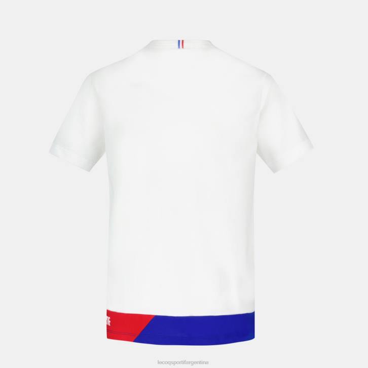 niños Le Coq Sportif camiseta blanca ropa RF4V383