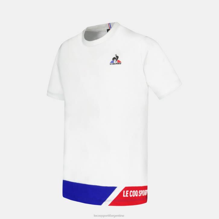 niños Le Coq Sportif camiseta blanca ropa RF4V383