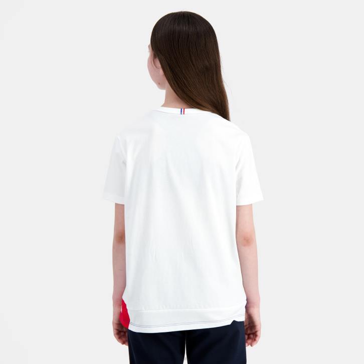 niños Le Coq Sportif camiseta blanca ropa RF4V383