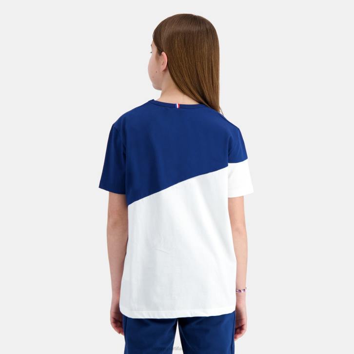 niños Le Coq Sportif camiseta blanca ropa RF4V387