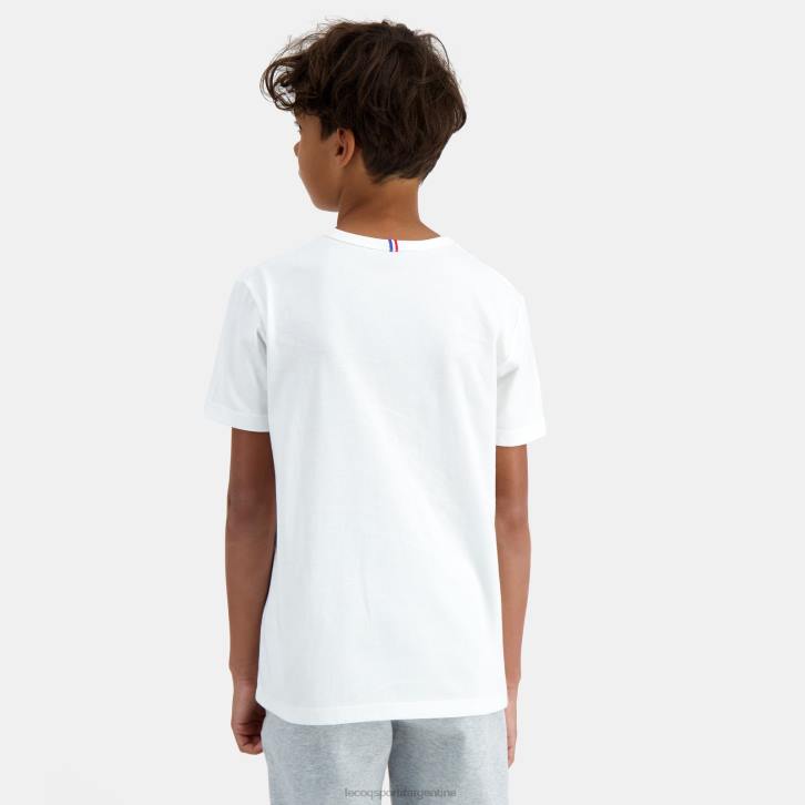 niños Le Coq Sportif camiseta blanca ropa RF4V646