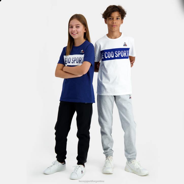 niños Le Coq Sportif camiseta blanca ropa RF4V646