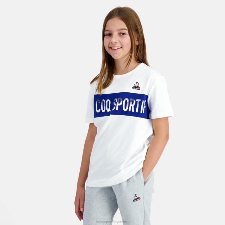 niños Le Coq Sportif camiseta blanca ropa RF4V646