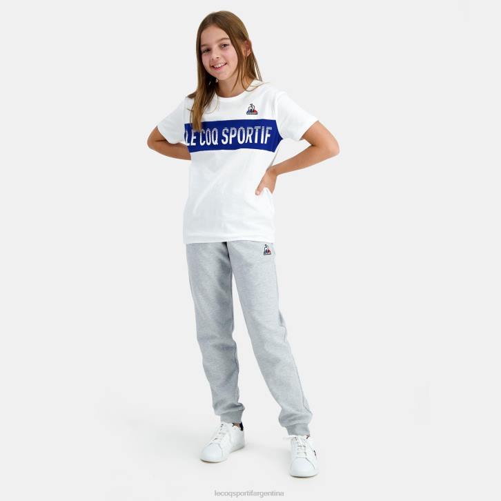 niños Le Coq Sportif camiseta blanca ropa RF4V646