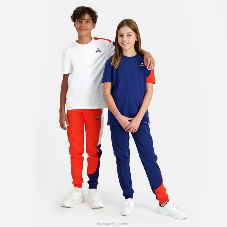 niños Le Coq Sportif camiseta blanca ropa RF4V649