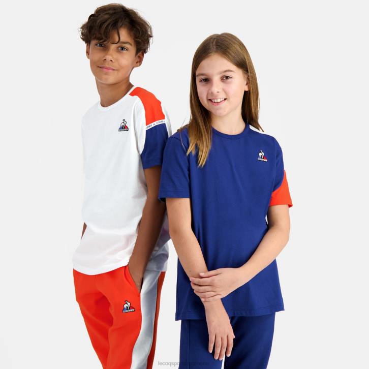 niños Le Coq Sportif camiseta blanca ropa RF4V649
