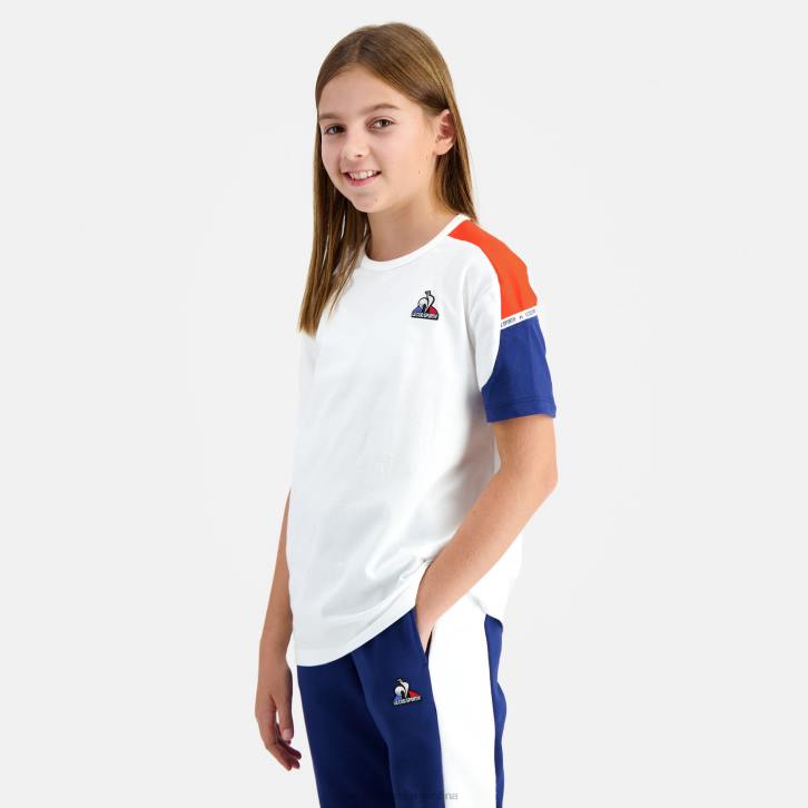 niños Le Coq Sportif camiseta blanca ropa RF4V649