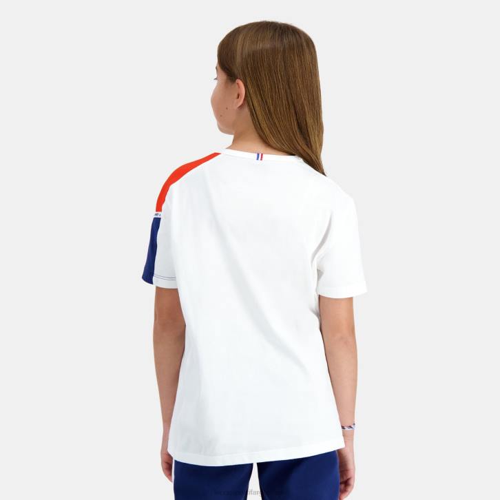 niños Le Coq Sportif camiseta blanca ropa RF4V649