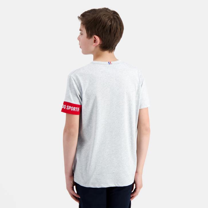 niños Le Coq Sportif camiseta gris ropa RF4V384