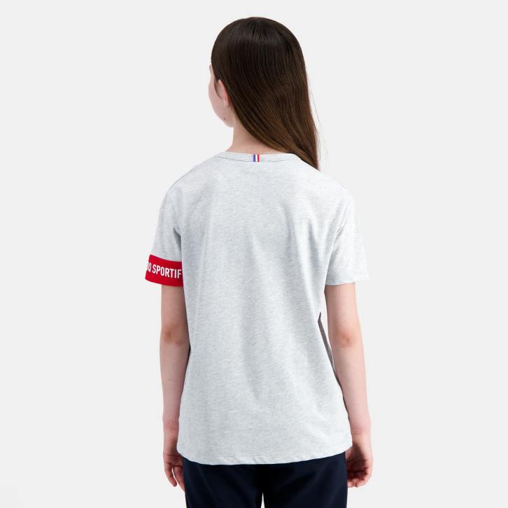 niños Le Coq Sportif camiseta gris ropa RF4V384
