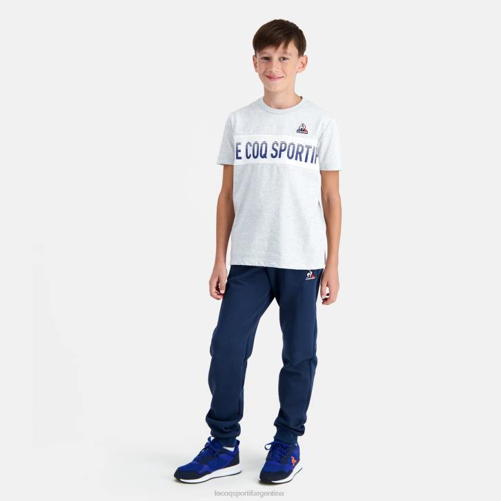 niños Le Coq Sportif camiseta gris ropa RF4V640