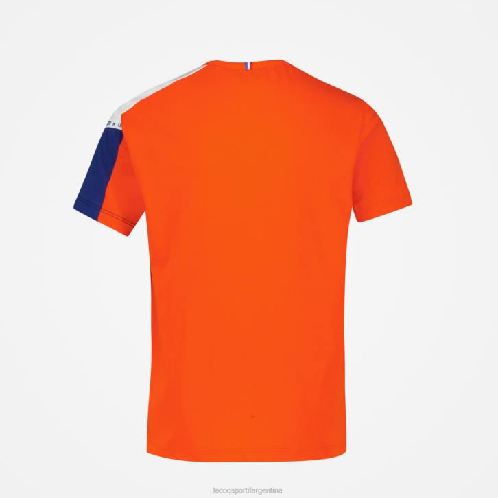 niños Le Coq Sportif camiseta naranja ropa RF4V650