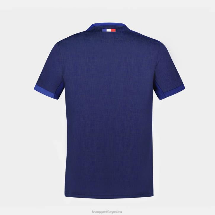 niños Le Coq Sportif réplica camiseta xv de france - copa del mundo de rugby 2023 azul ropa RF4V694