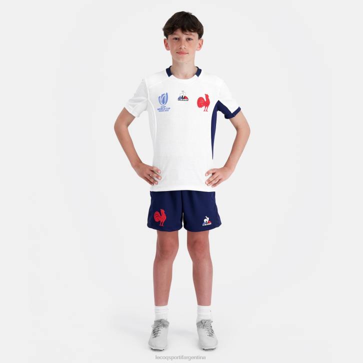 niños Le Coq Sportif réplica camiseta xv de france - copa del mundo de rugby 2023 blanco ropa RF4V695