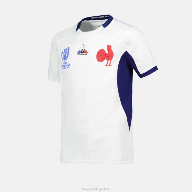 niños Le Coq Sportif réplica camiseta xv de france - copa del mundo de rugby 2023 blanco ropa RF4V695