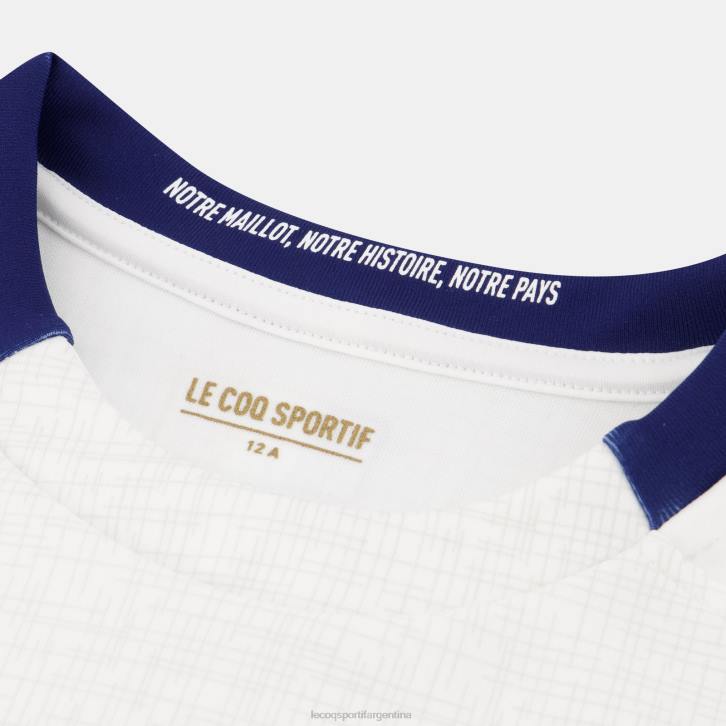 niños Le Coq Sportif réplica camiseta xv de france - copa del mundo de rugby 2023 blanco ropa RF4V695
