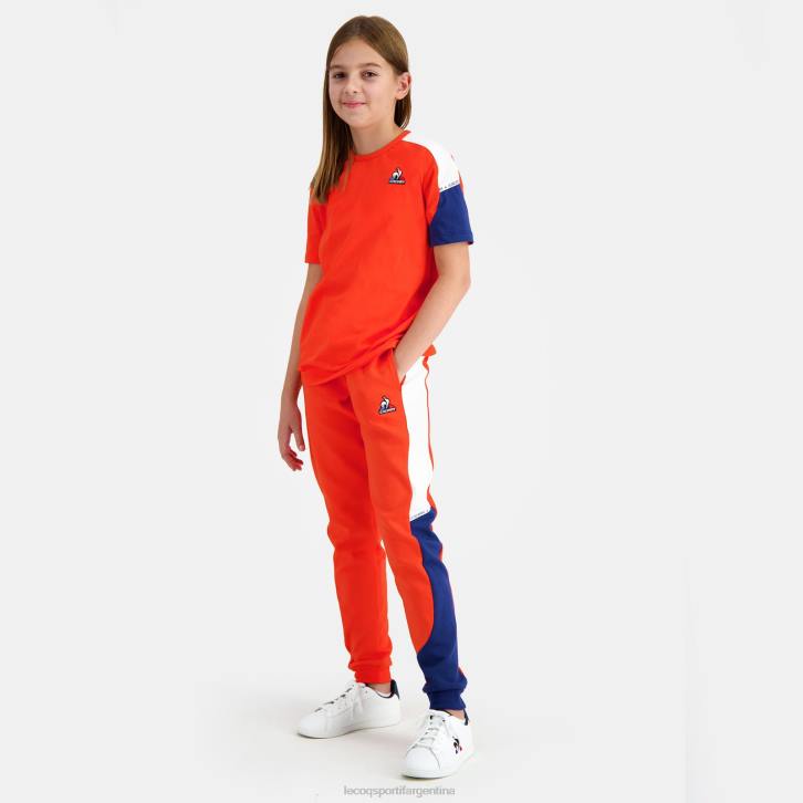 niños Le Coq Sportif pantalones naranja ropa RF4V642