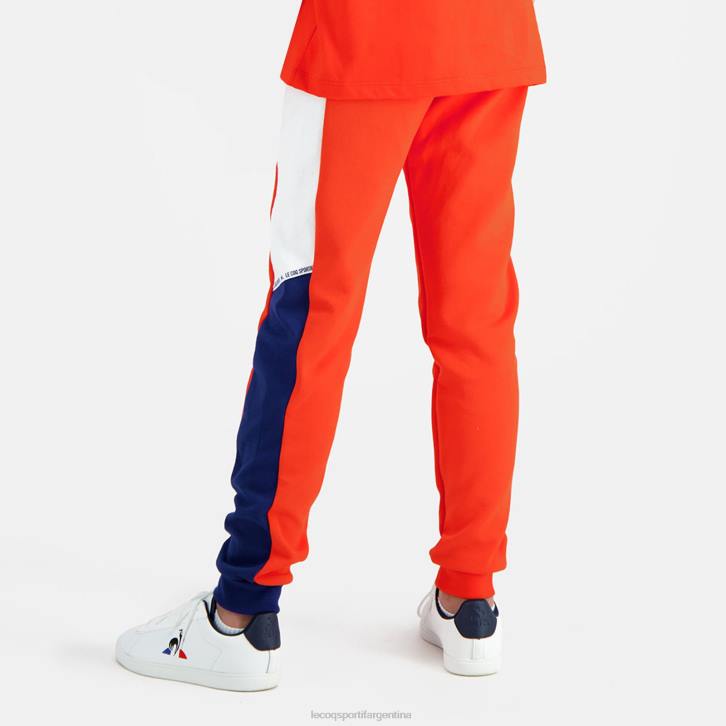 niños Le Coq Sportif pantalones naranja ropa RF4V642