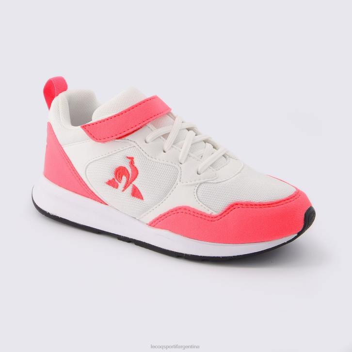 niños Le Coq Sportif zapato lcs r500 niña fluo blanco zapatos RF4V671