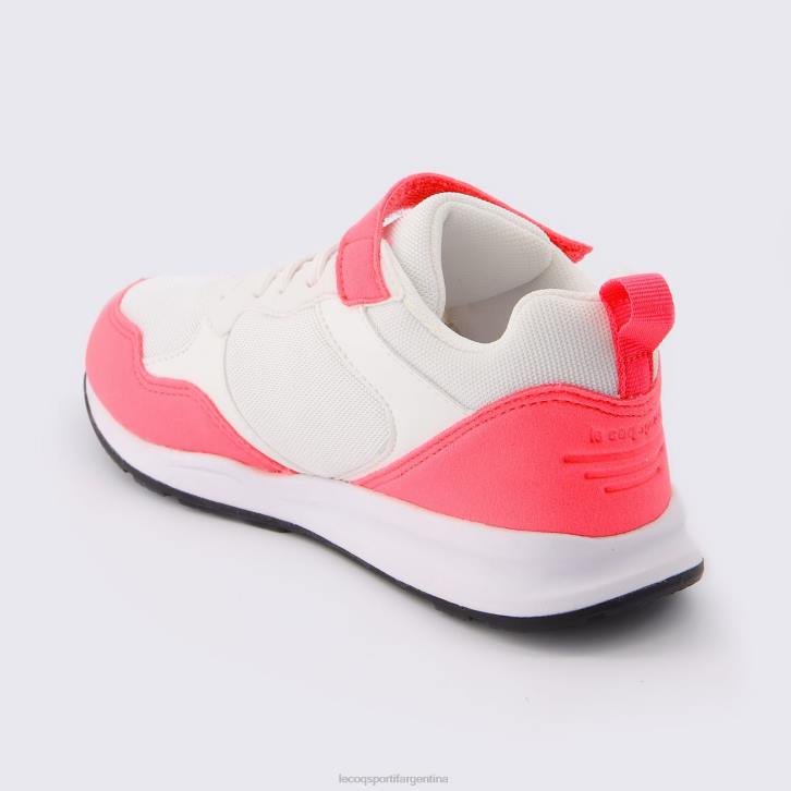 niños Le Coq Sportif zapato lcs r500 niña fluo blanco zapatos RF4V671