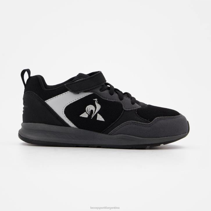 niños Le Coq Sportif zapato r500 deporte negro zapatos RF4V422